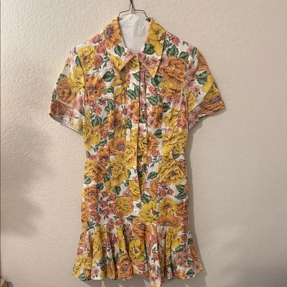 Zimmermann Yellow and Pink Floral Dress - Picture 3 of 8